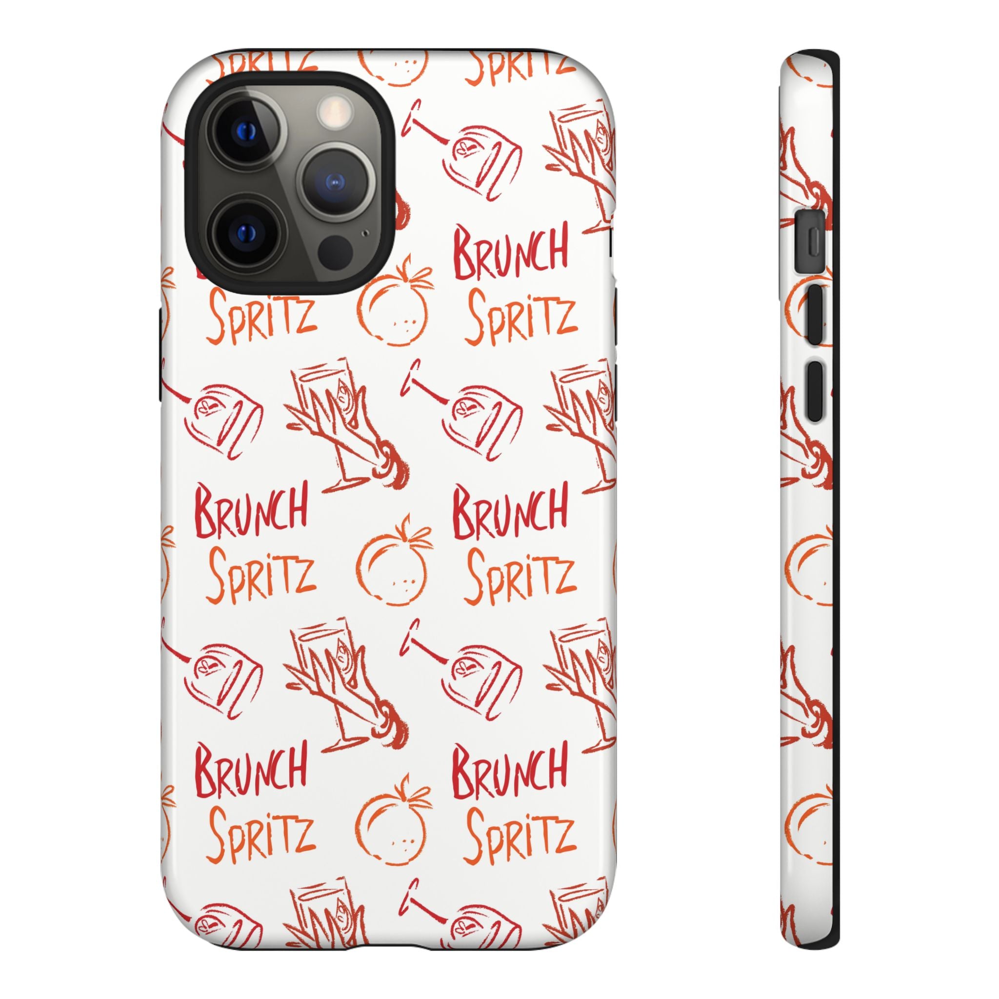 Brunch Spritz Phone Case — Red & Orange Aperol Inspired Design