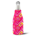 Pink Grapefruit Fruit Brunch Zip-Up Bottle Cooler Sleeve - Pink Grapefruit Collection Inspired Design
