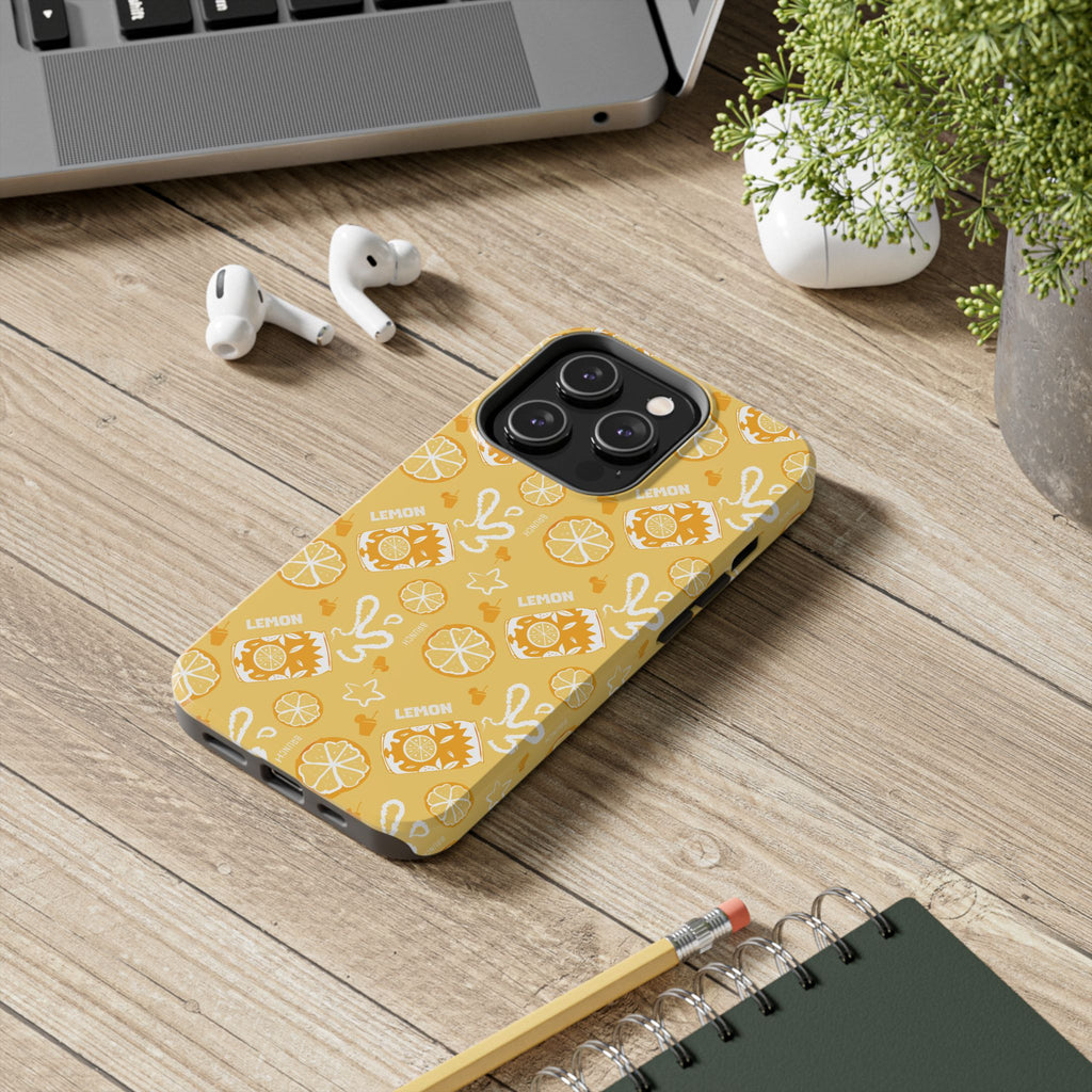 Lemon Brunch Tough Phone Case — Yellow Aperol Inspired Design