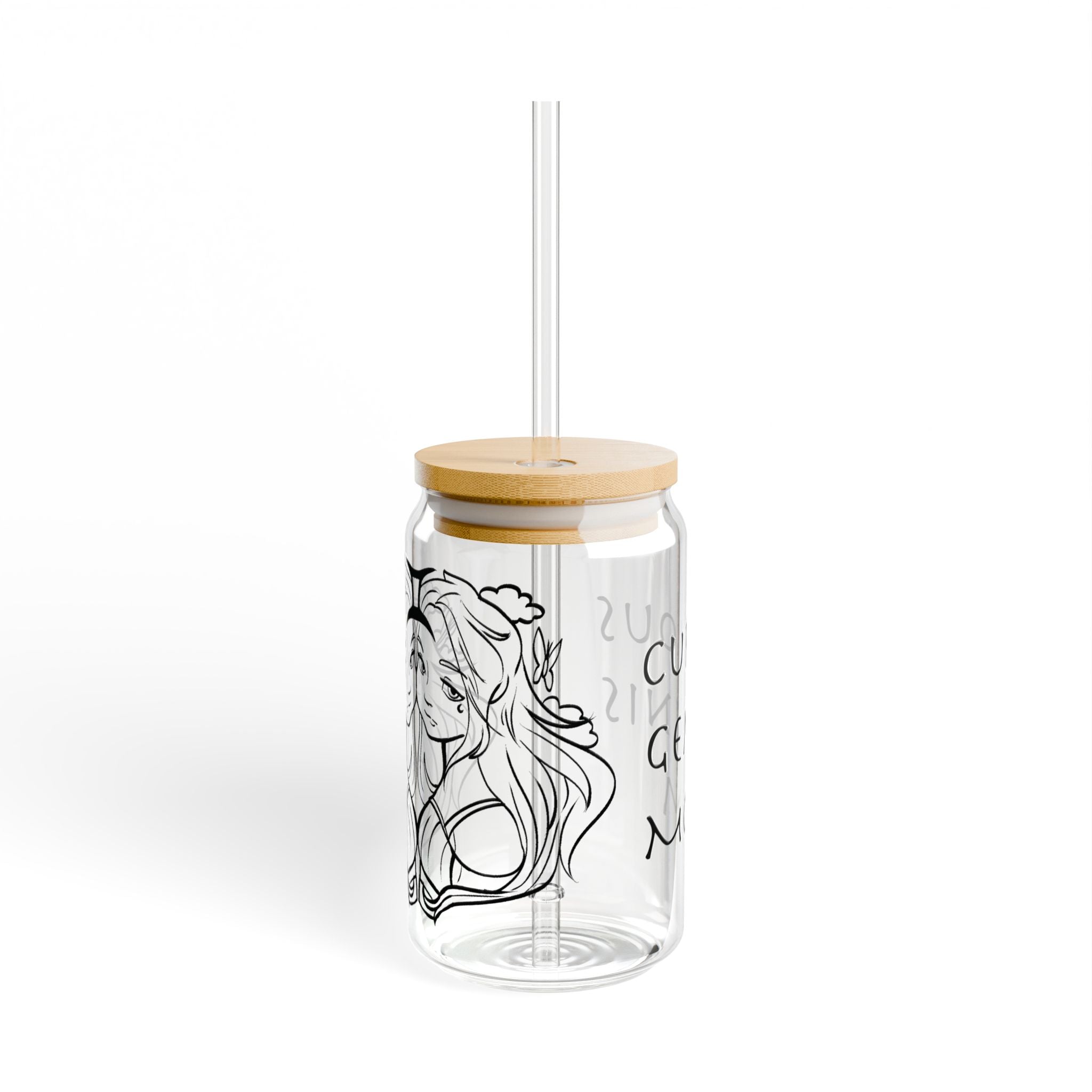Gemini Mom Gift – 16oz Zodiac Sipper Glass for Mom | Astrology Glass Cup