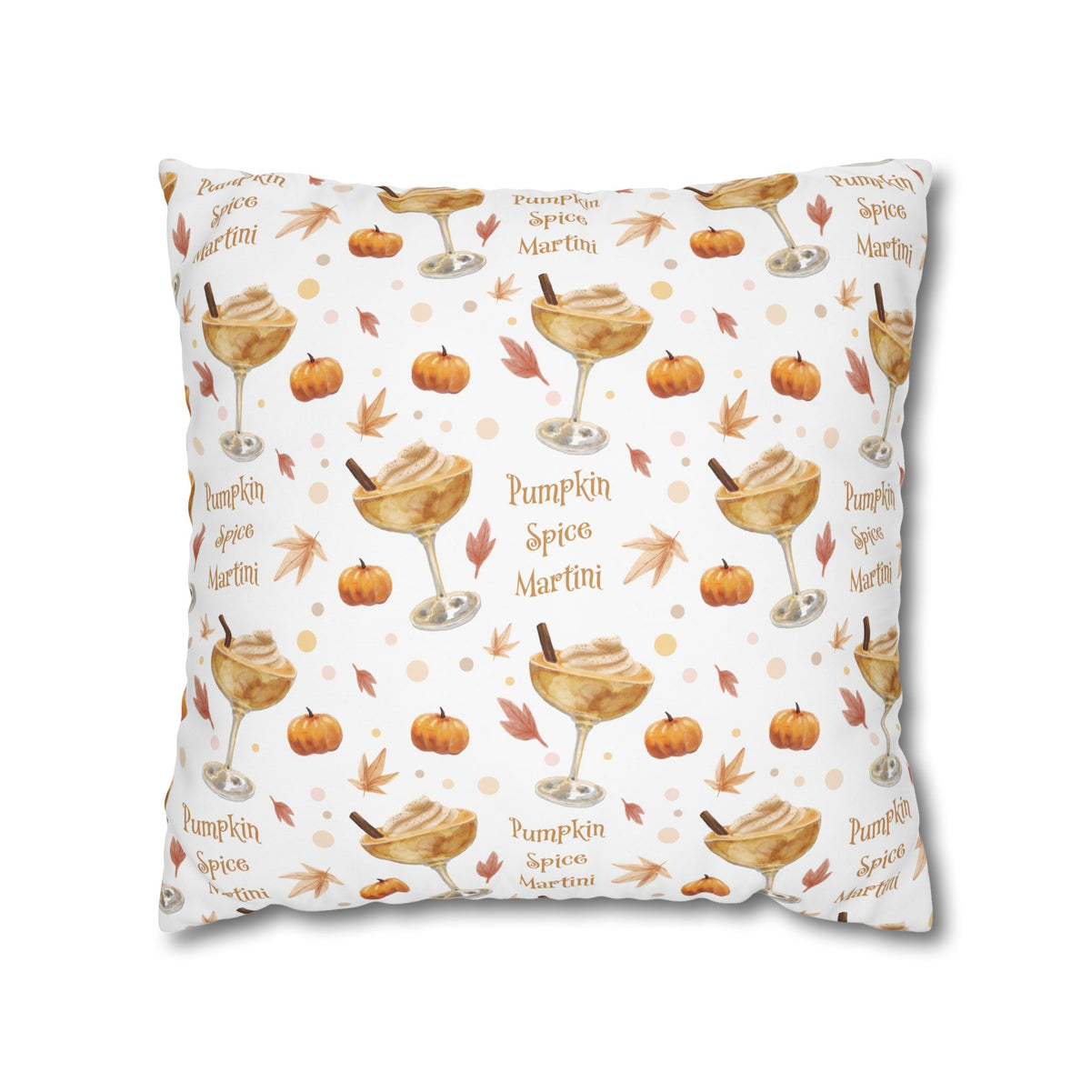 Pumpkin Spice Martini Pillowcase — White Pumpkin Collection Inspired Design