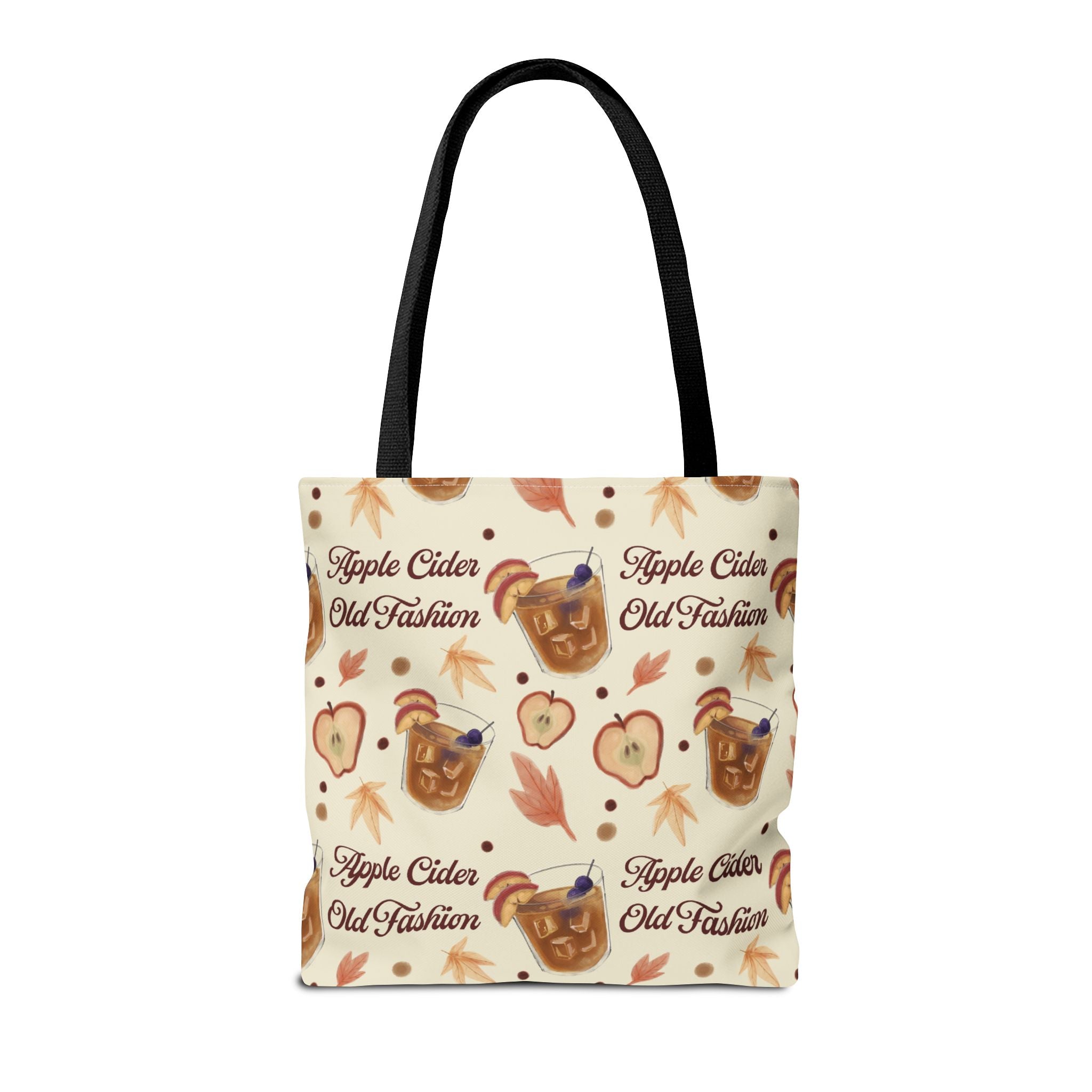 Apple Cider Old Fashioned Tote Bag — Beige Apple Cider Collection Inspired Design