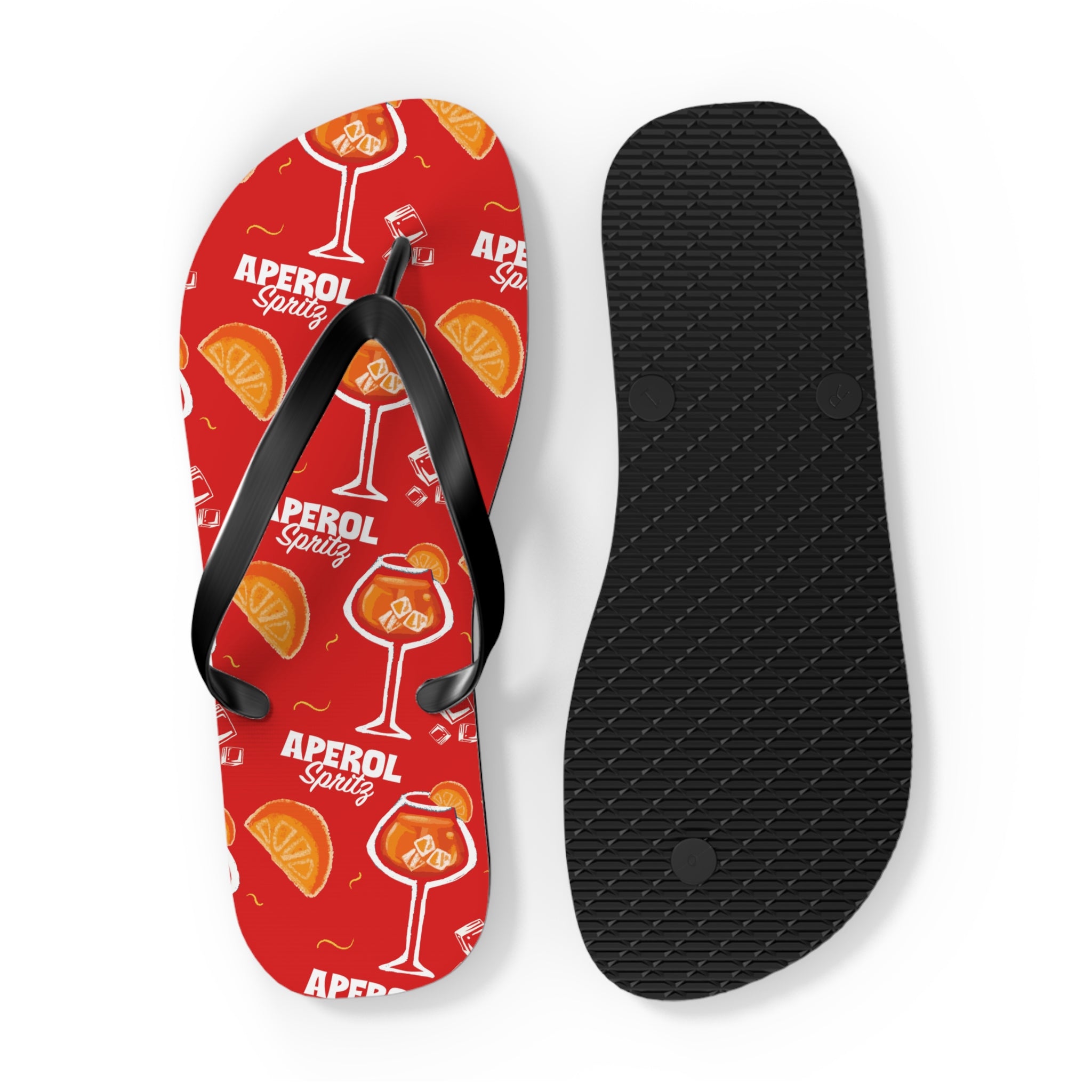 Aperol Spritz Flip Flops – Aperol Red Collection Inspired Design