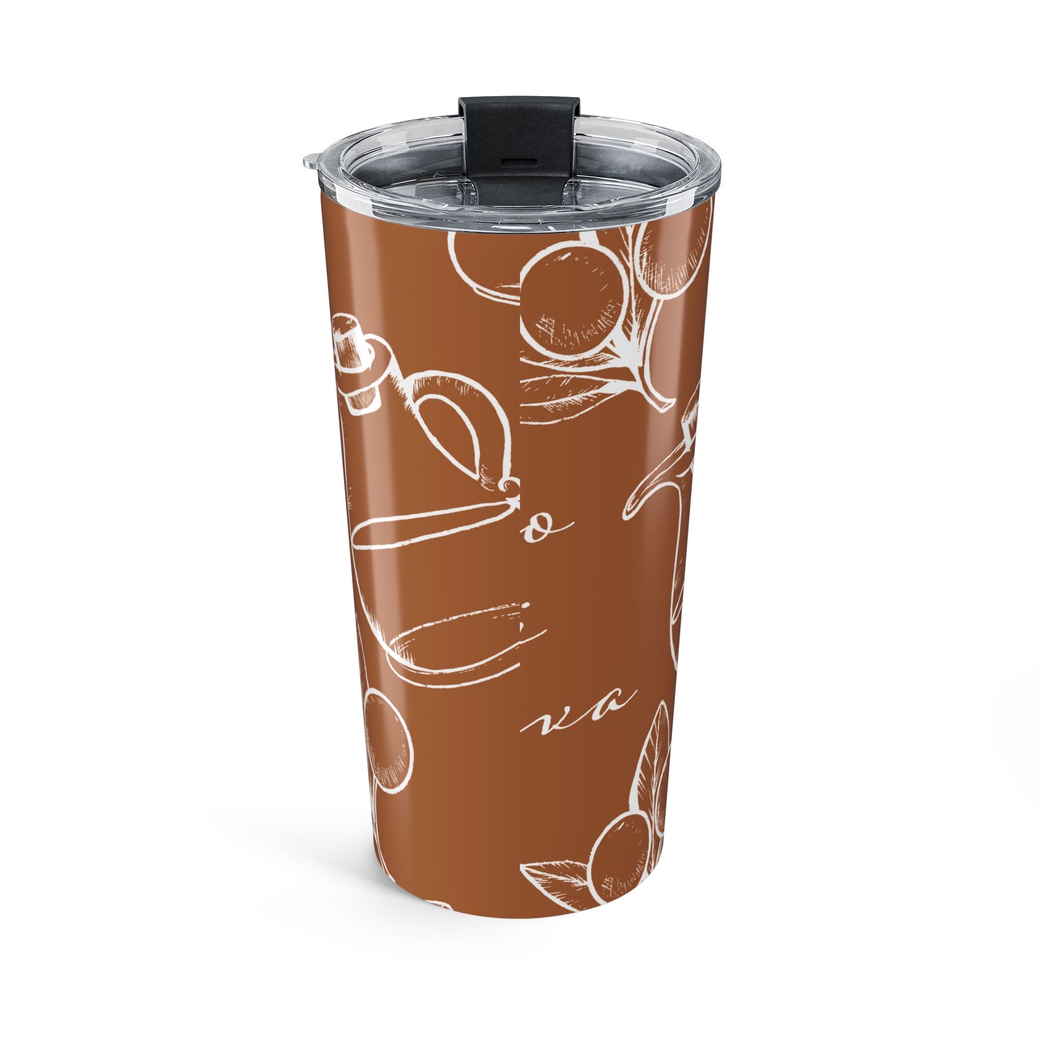 Olive Oil Pattern 20oz Tumbler | Italian Vibes Travel Mug