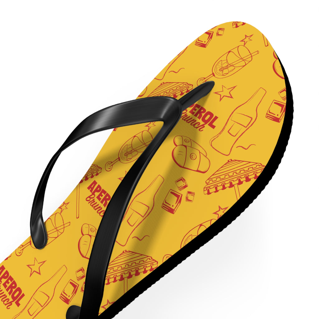 Aperol Brunch Flip Flops – Aperol Yellow Collection Inspired Design