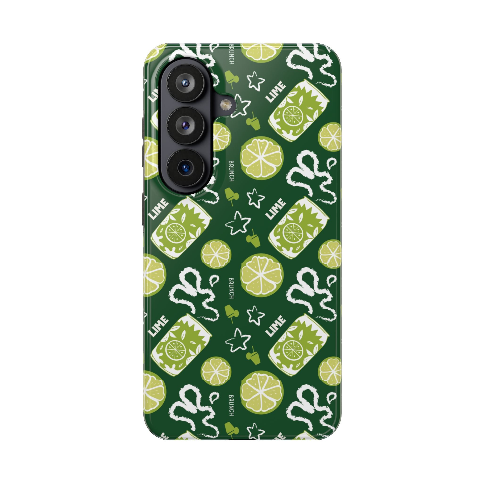 Lime Brunch Fruit Collection Tough Phone Case — Green Aperol Inspired Design