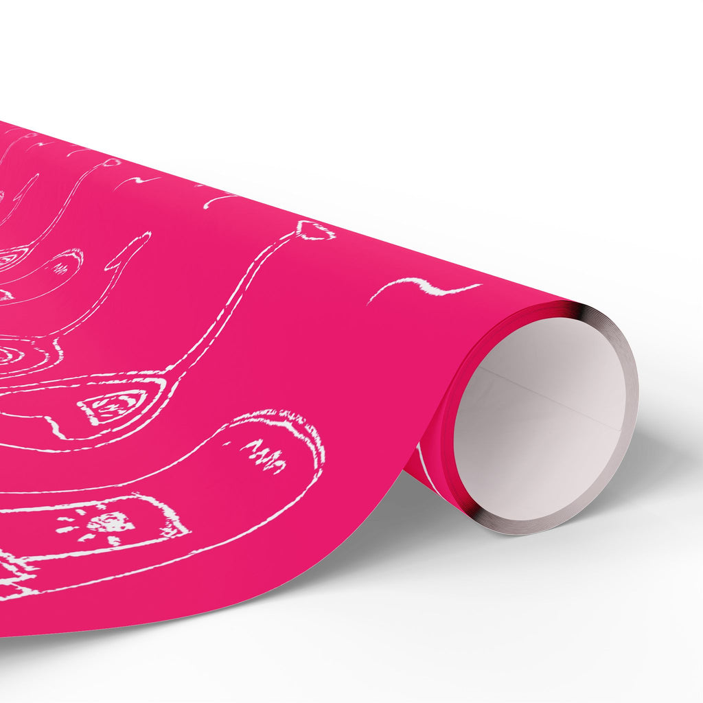 Cin Cin Peel Wrapping Paper Roll — Pink Cin Cin Collection Inspired Design