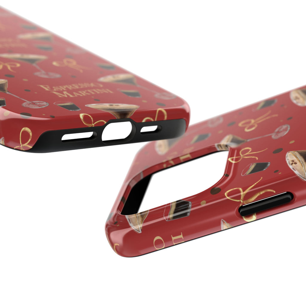Espresso Martini Tough Phone Case — Red Espresso Collection Inspired Design