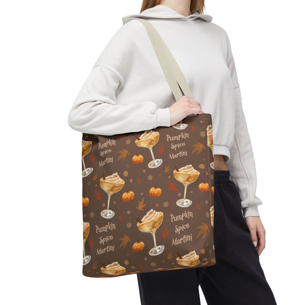 Pumpkin Spice Martini Tote Bag — Brown Pumpkin Collection Inspired Design