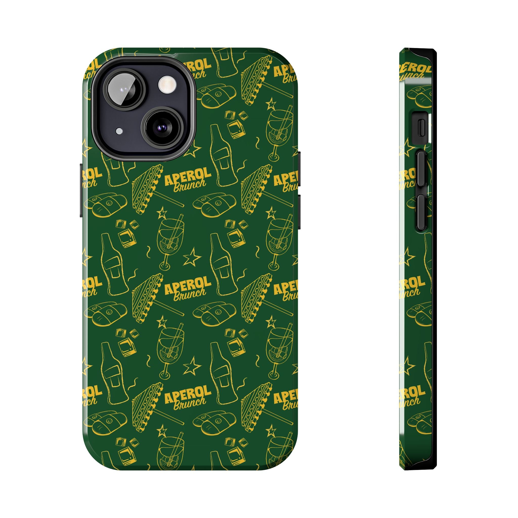 Aperol Brunch Tough Phone Case — Citrus Cocktail Protective Cover