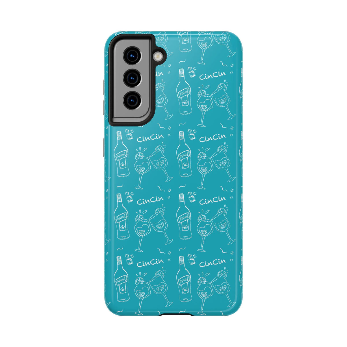 Cin Cin Spritz Tough Phone Case — Turquoise CinCin Brunch Collection Inspired Design