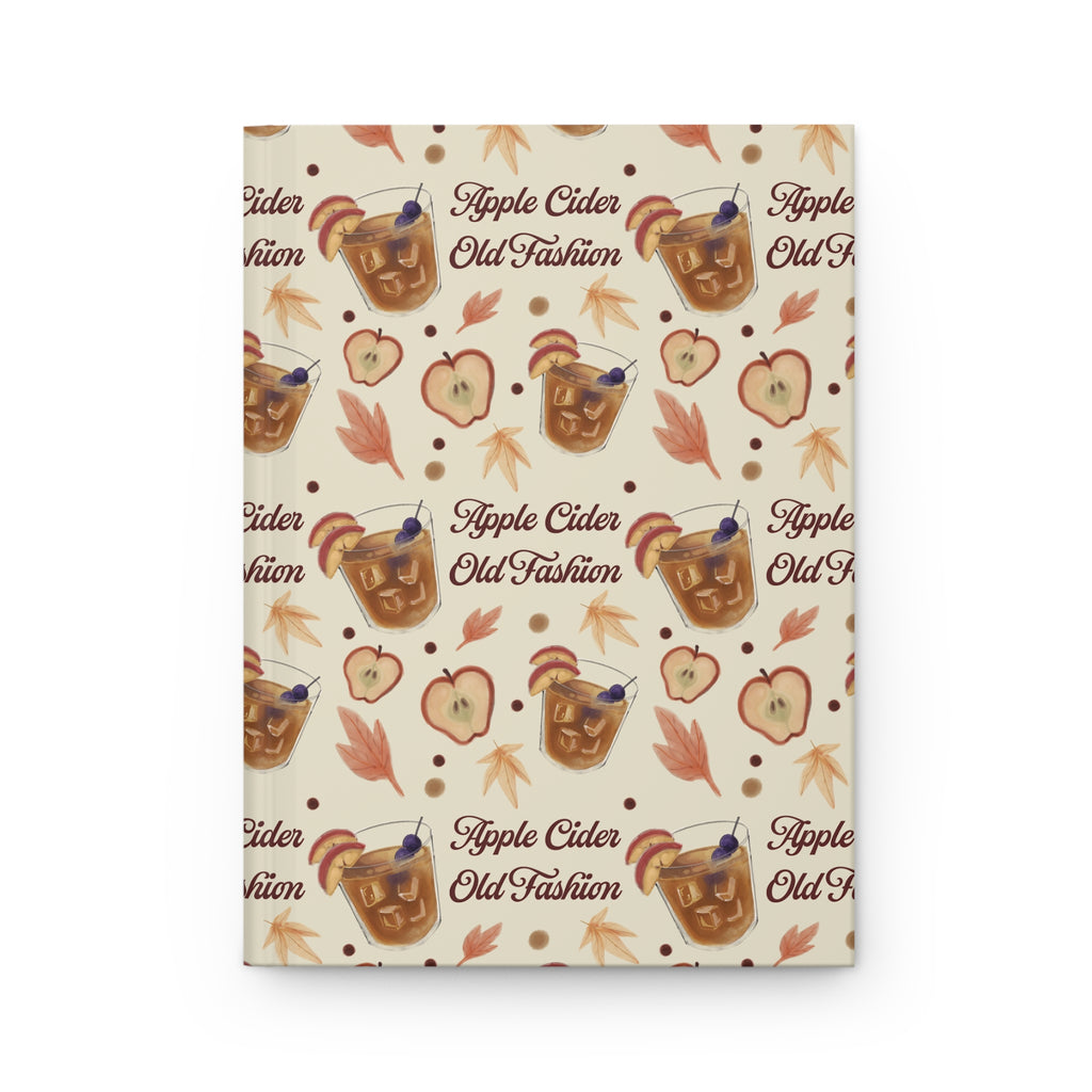Apple Cider Old Fashioned Hardcover Journal — Beige Apple Cider Collection Inspired Design