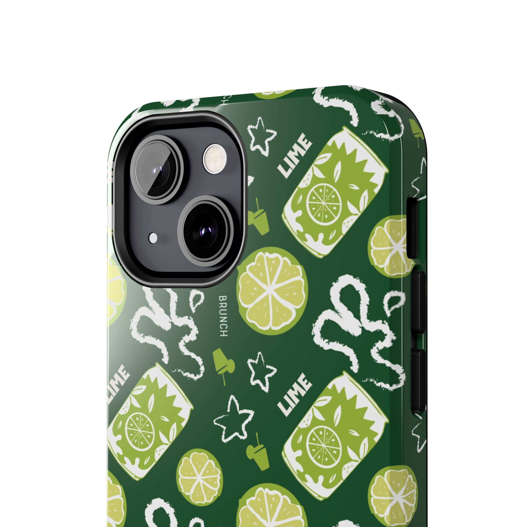 Lime Brunch Fruit Collection Tough Phone Case — Green Aperol Inspired Design