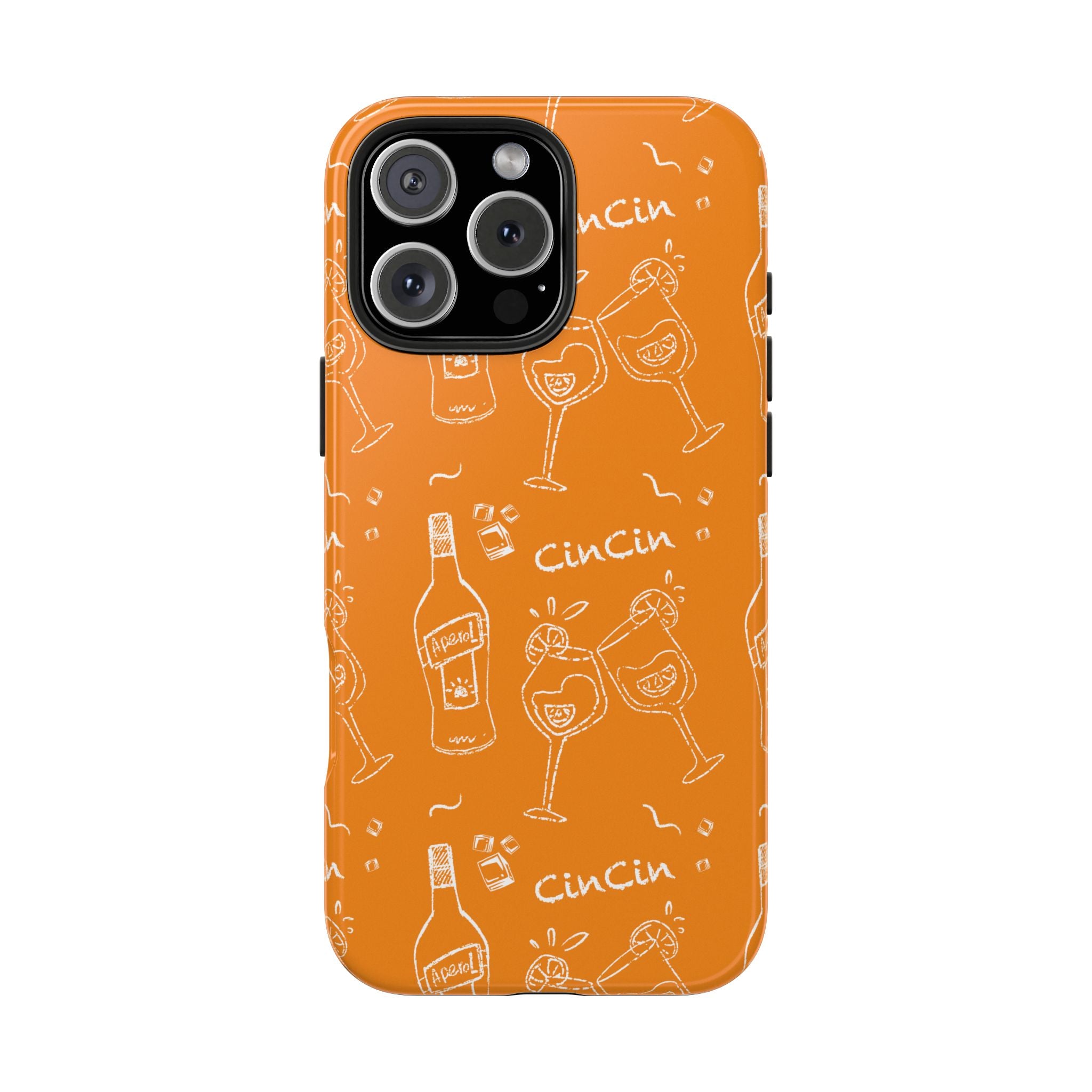 Cin Cin Spritz Tough Phone Case — Orange Citrus Cocktail Pattern
