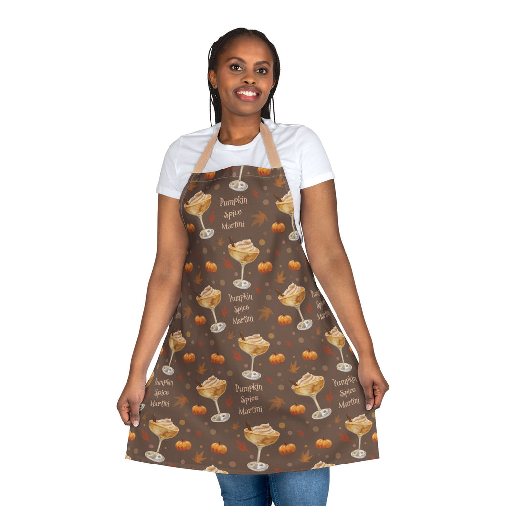 Pumpkin Spice Martini Apron — Brown Pumpkin Collection Inspired Design