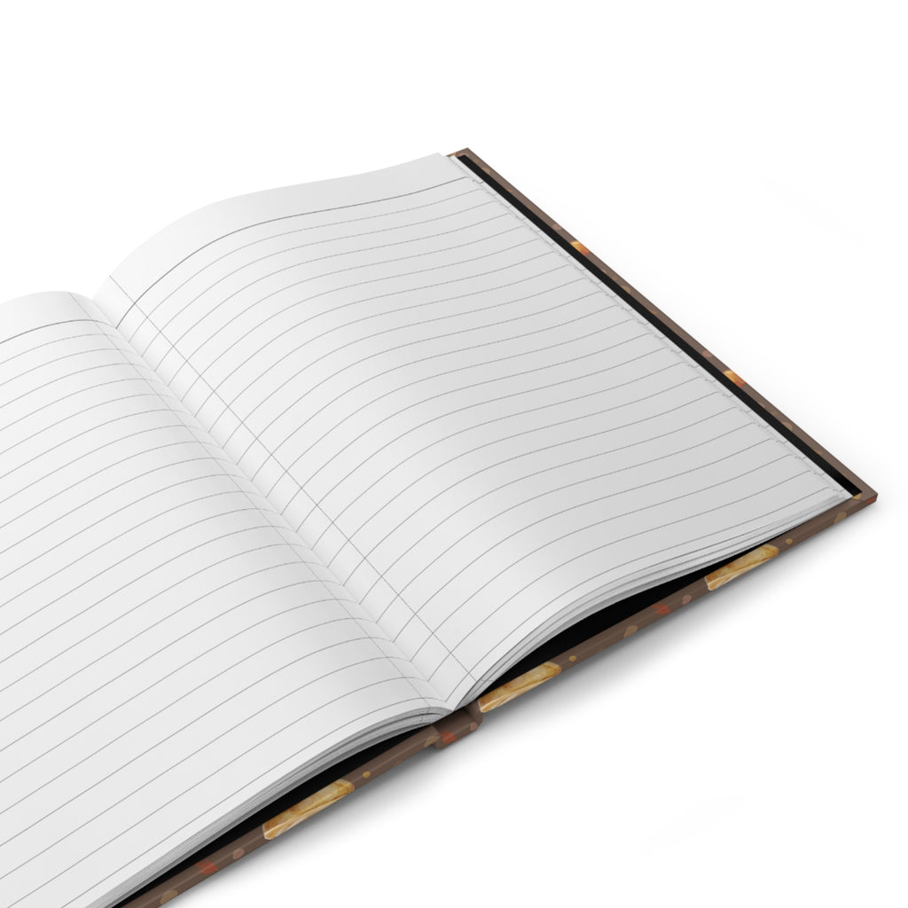 Pumpkin Spice Martini Hardcover Journal — Brown Pumpkin Collection Inspired Design