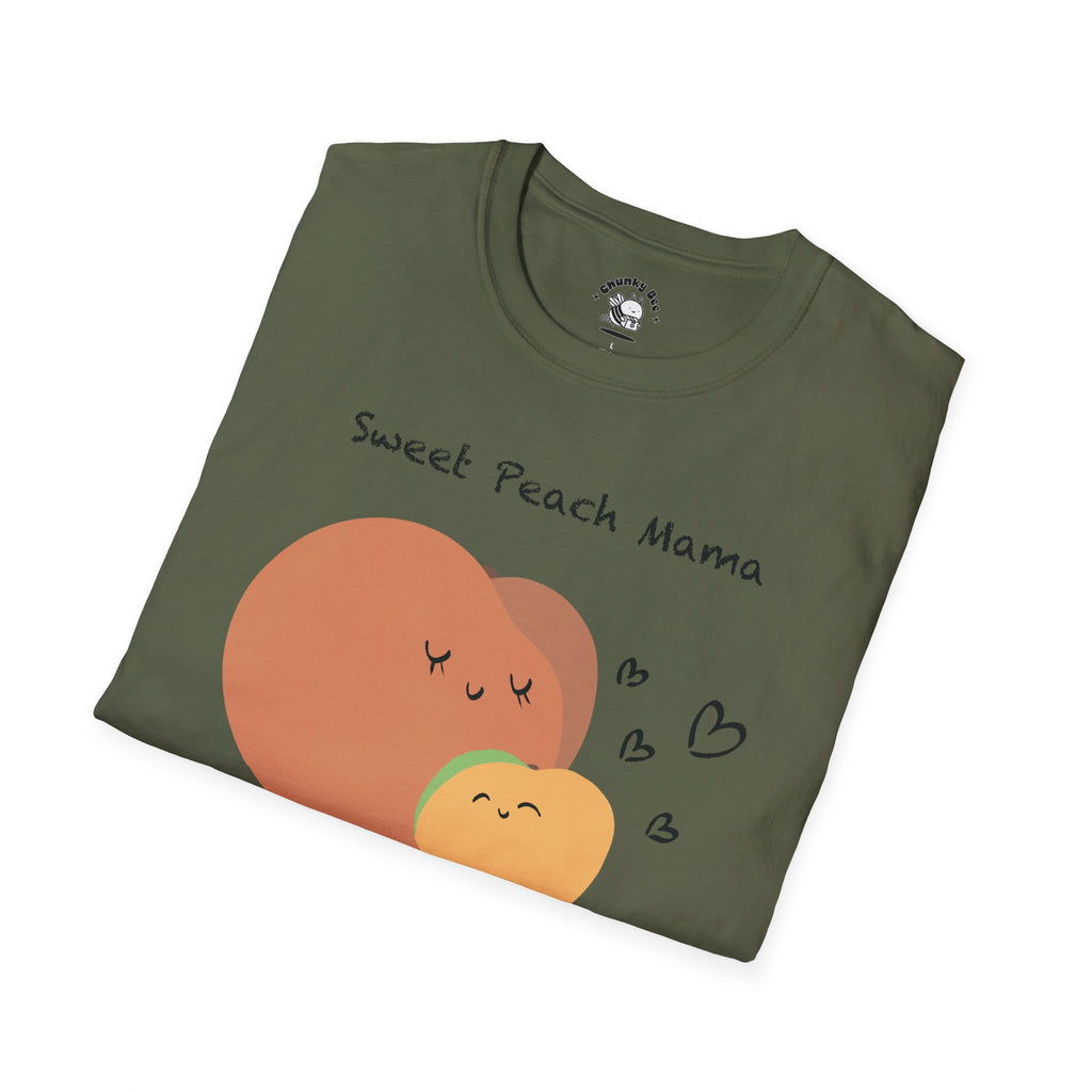 Mama & Baby Matching Set – Peach Bodysuit + Mama Tee
