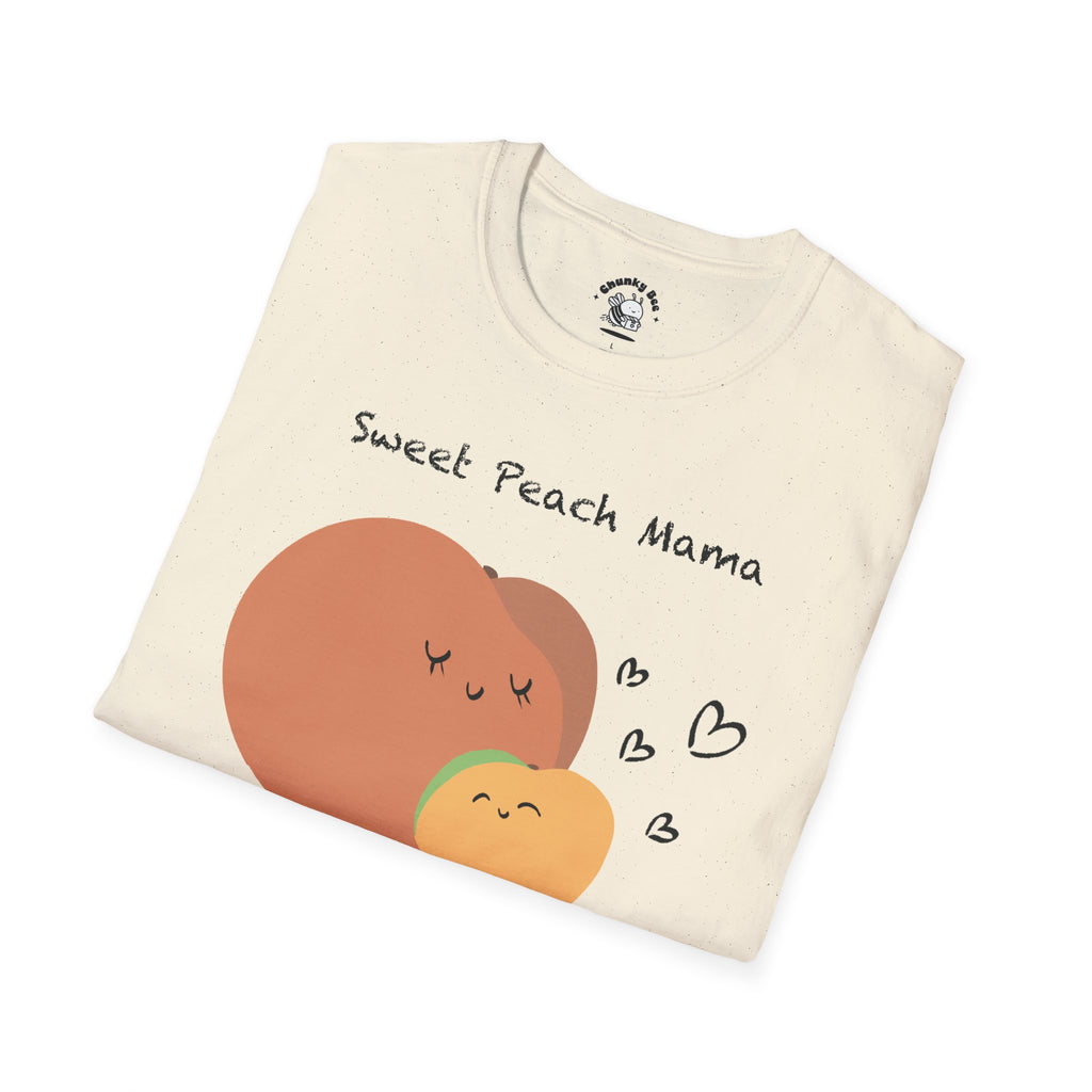 Mama & Baby Matching Set – Peach Bodysuit + Mama Tee