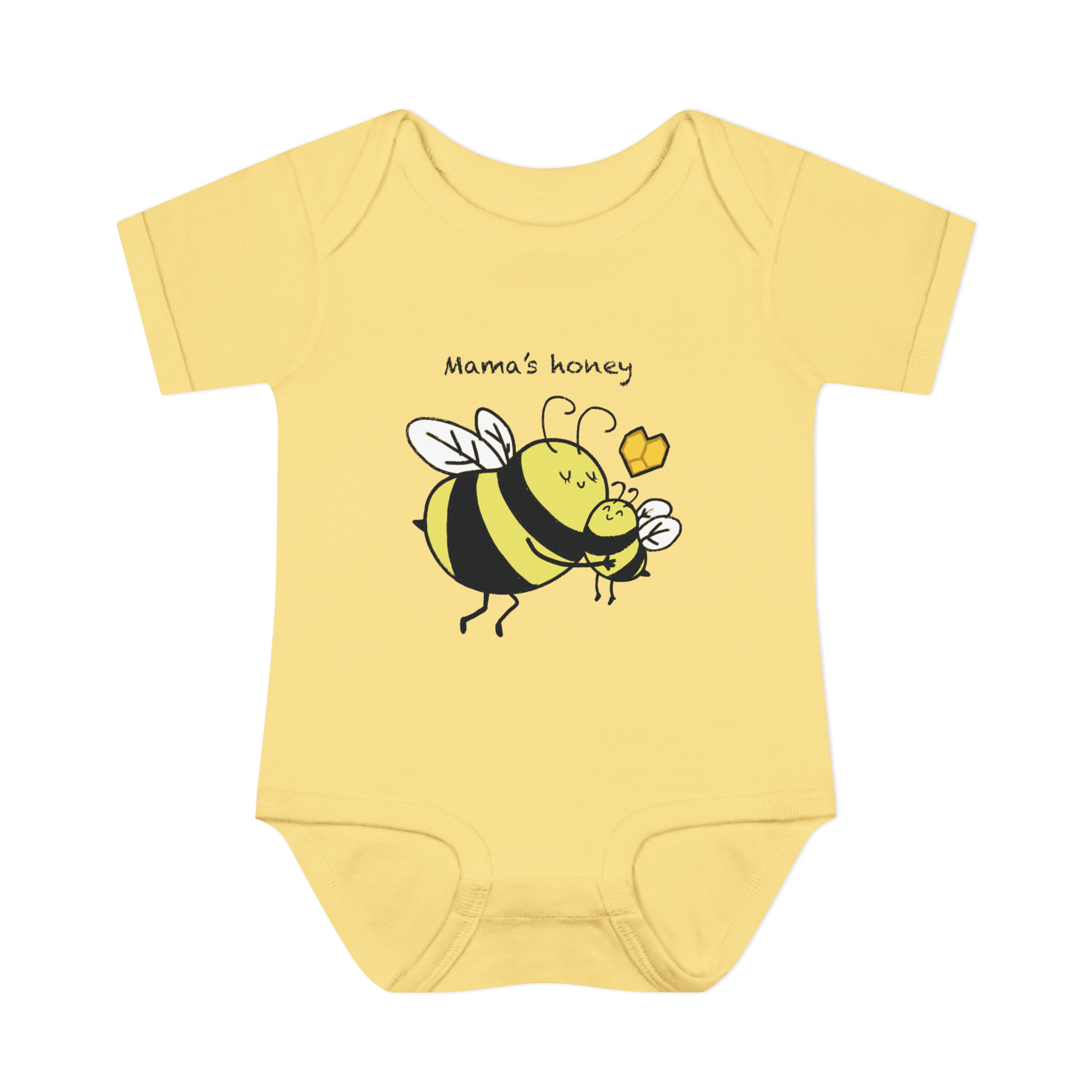 Mama & Baby Matching Set – Bee Bodysuit + Mama Tee