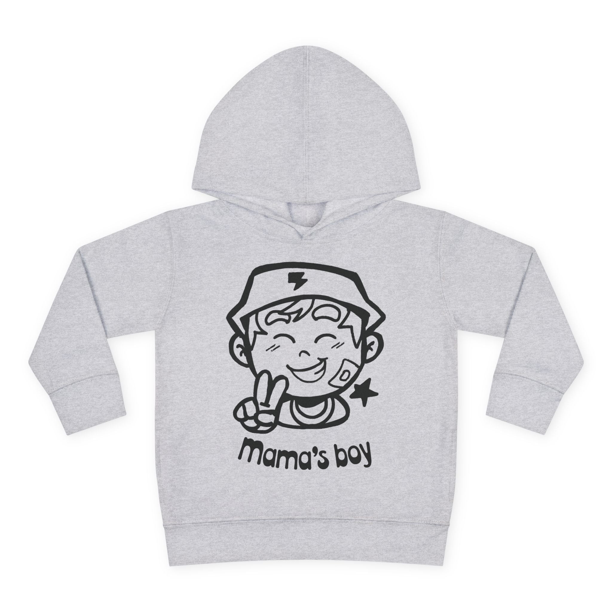 Boy Mom's Club & Mama's Boy Matching Hoodie Set, Sports Gray