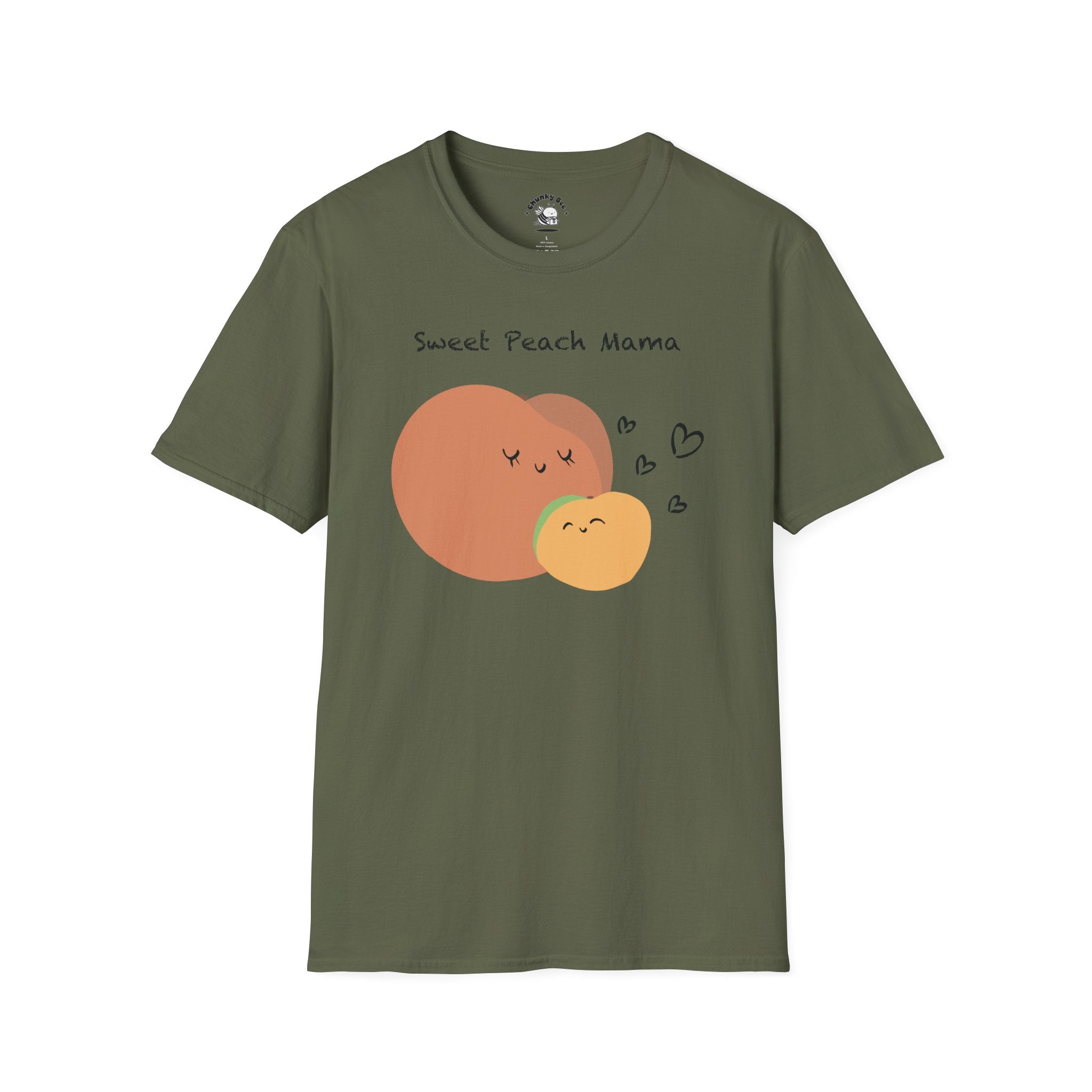Mama & Baby Matching Set – Peach Bodysuit + Mama Tee
