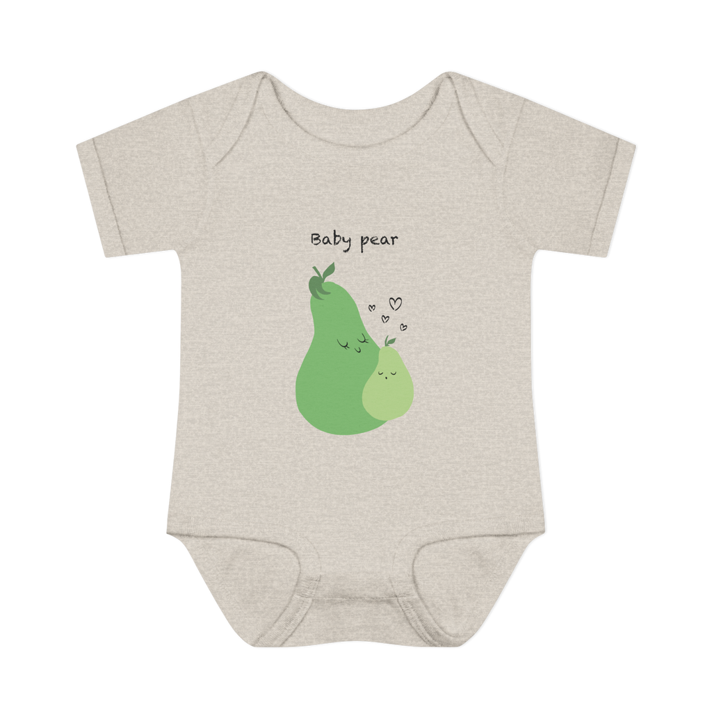 Mama & Baby Matching Set – Pear Baby Bodysuit + Mama Tee