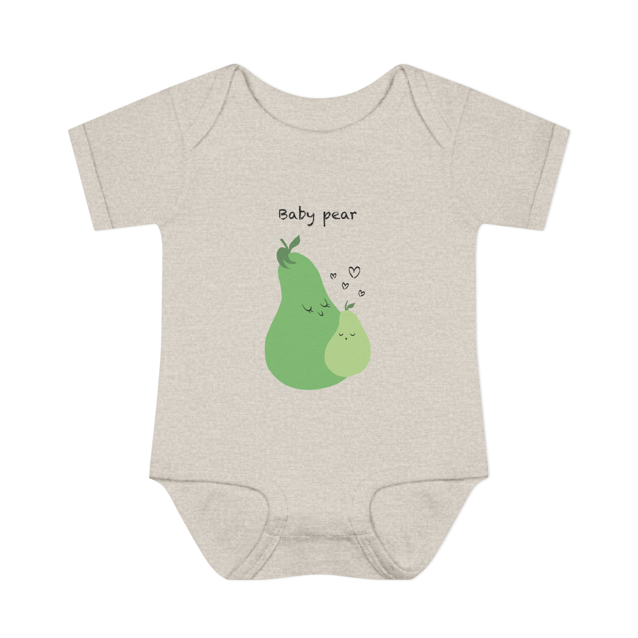 Mama & Baby Matching Set – Pear Baby Bodysuit + Mama Tee