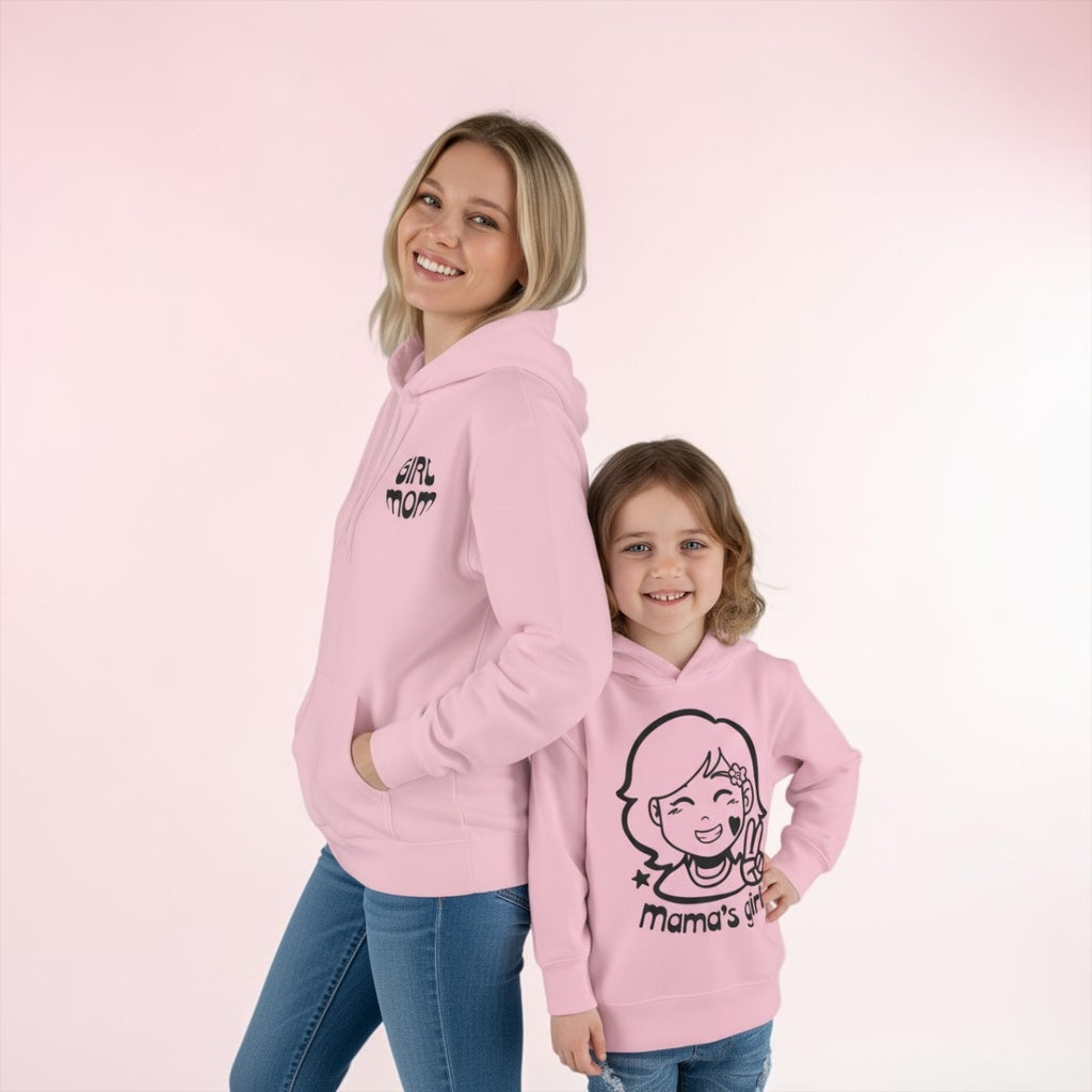 Girl Mom Matching Hoodie Set – Mama’s Girl Outfit, Cute Mom & Daughter Matching Set, Perfect Gift for Moms